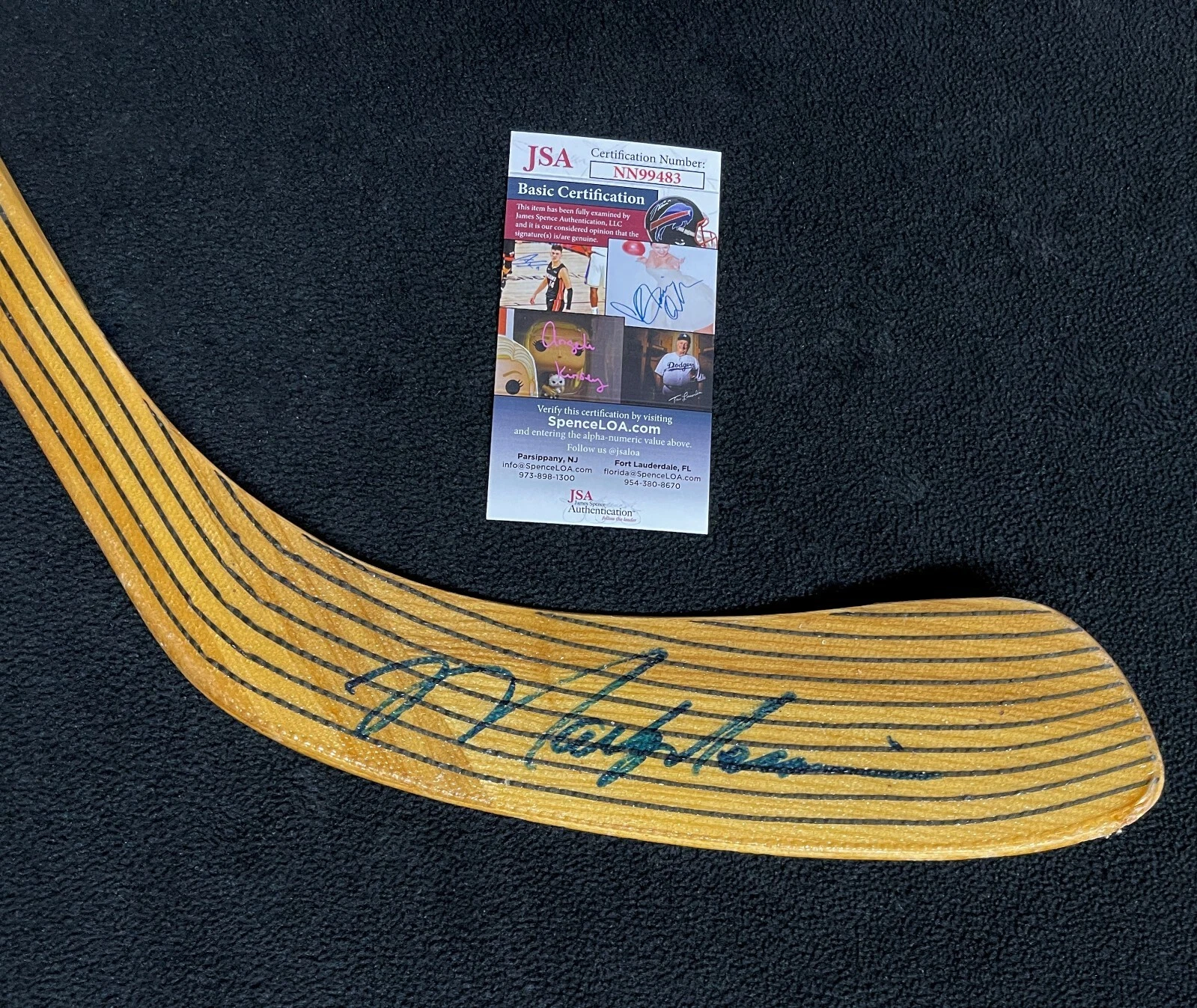 Mark Messier Signed New York Rangers Louisville TPS Model Stick JSA COA
