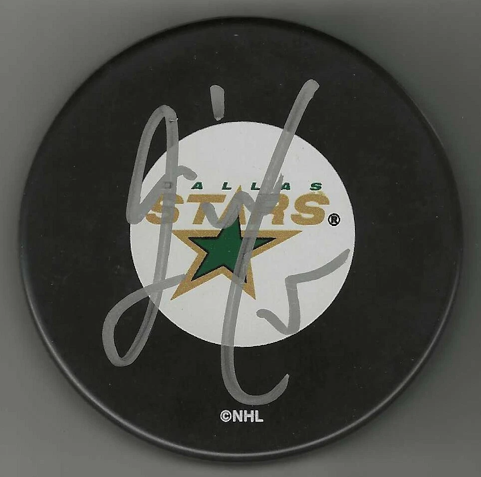 Jack Campbell Signed Dallas Stars Puck Tortonto Maple Leafs
