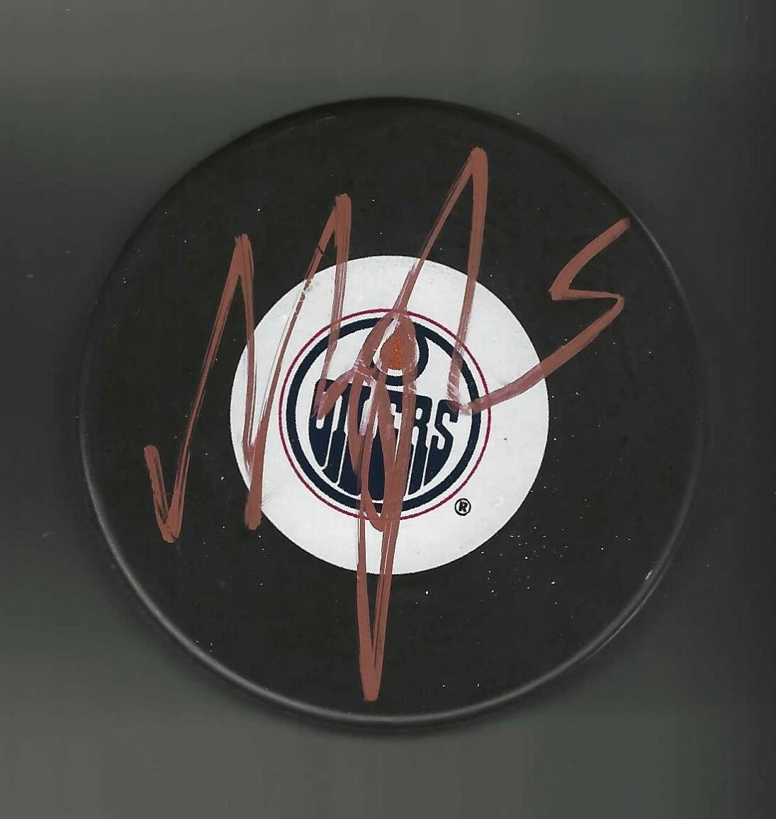 Magnus Paajarvi Signed Edmonton Oilers Puck

