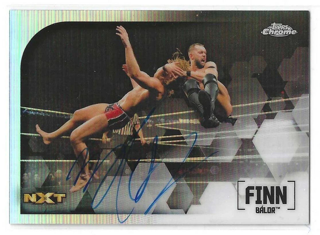 Finn Balor Signed 2020 Topps Chrome WWE NXT Card IV-12
