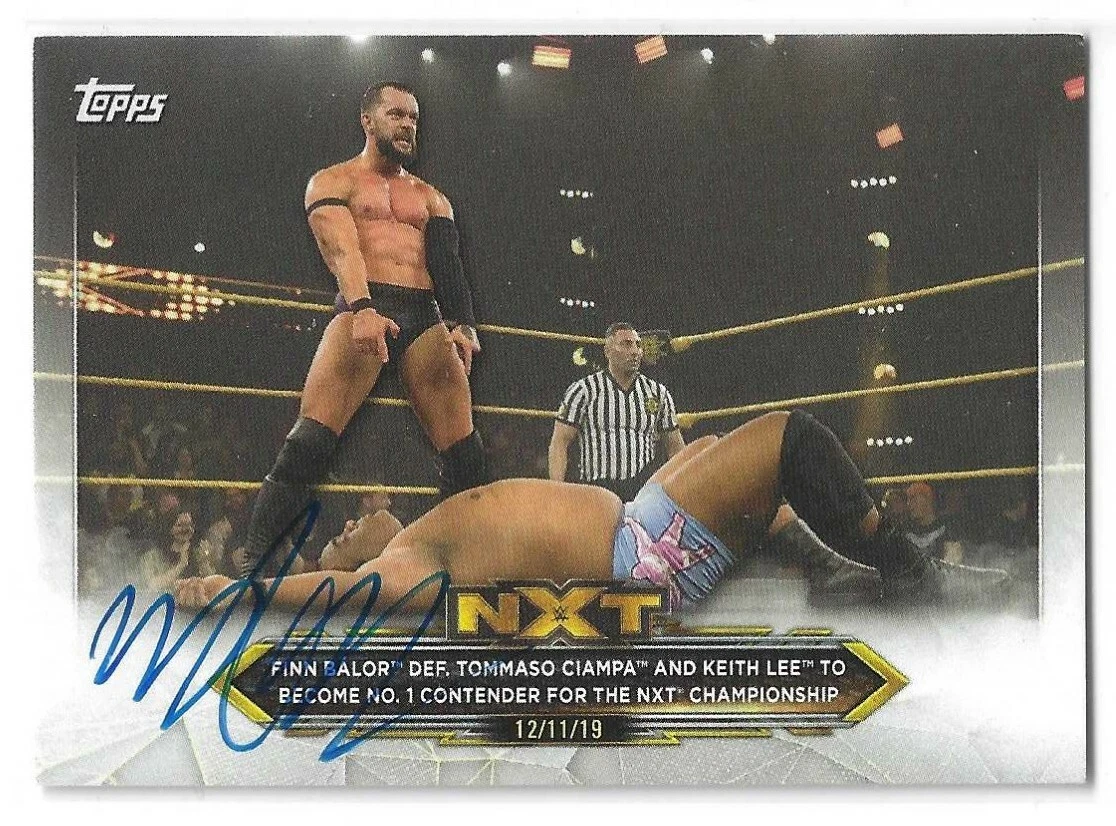 Finn Balor Signed 2020 Topps WWE NXT Card #72
