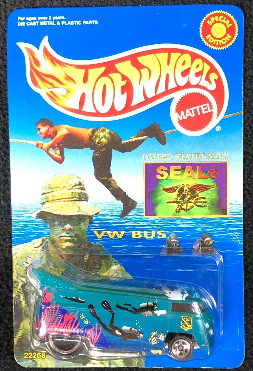 Hot Wheels M&D Toys Limited Edition U.S. Navy Seals VW Drag Bus NIP
