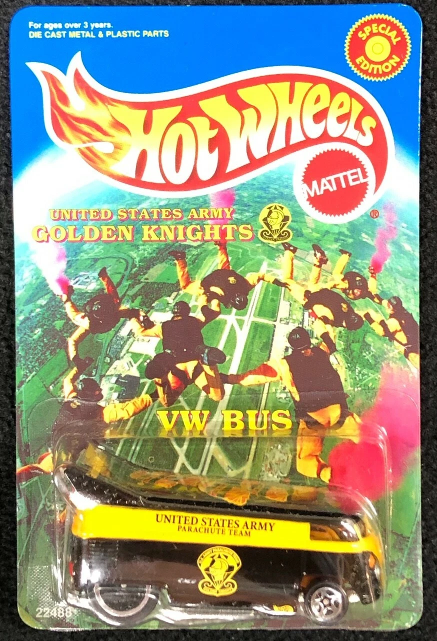 Hot Wheels Special Edition U.S. Army Golden Knights VW Bus New In Case

