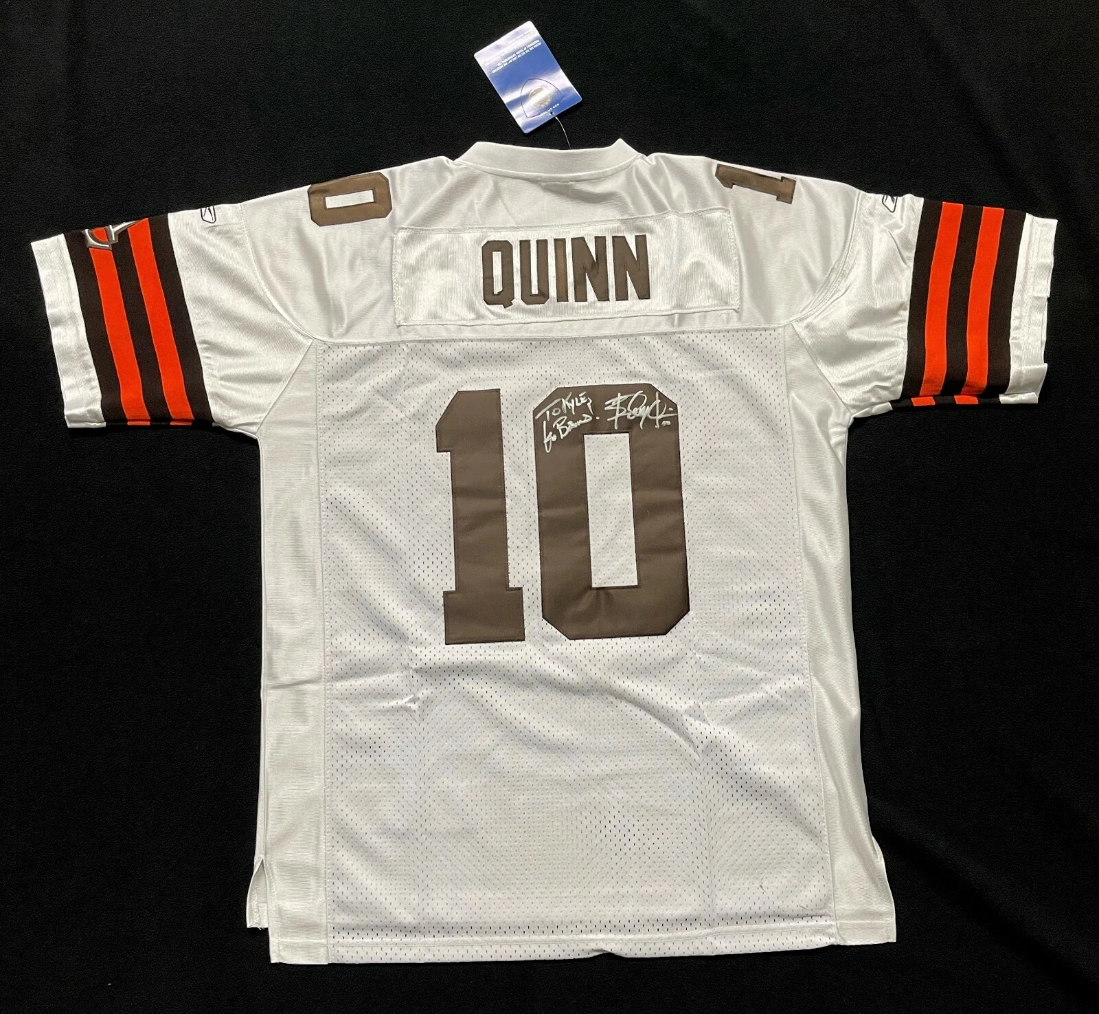 Brady Quinn Signed Cleveland Browns Jersey Personalized To Kyle Notre Dame
