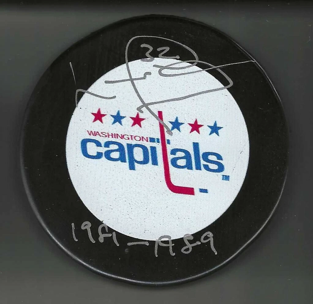 Lou Franceschetti Signed Washington Capitals Puck
