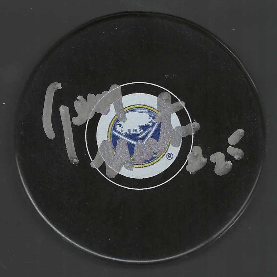 Terry Martin Signed Buffalo Sabres Puck

