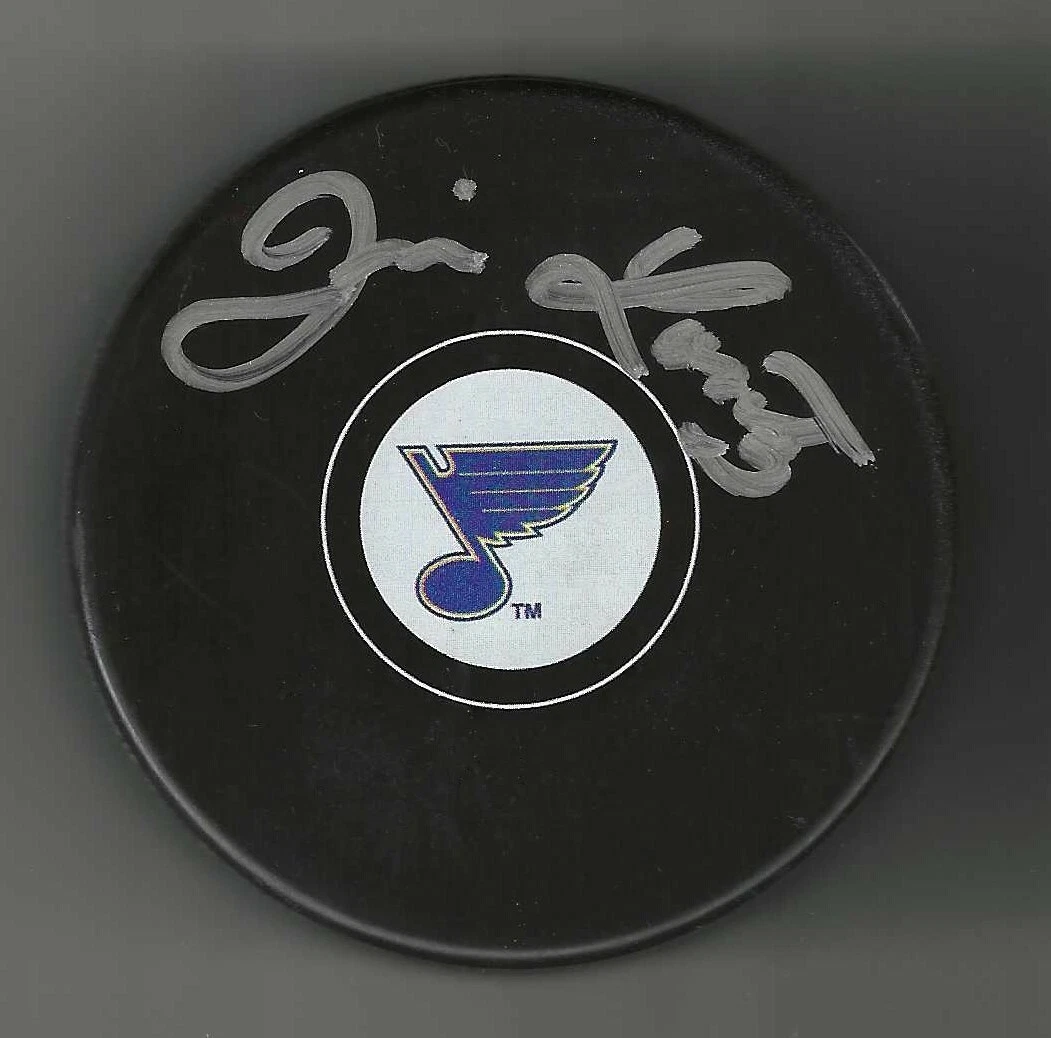 Jim Lorentz Signed St Louis Blues Puck
