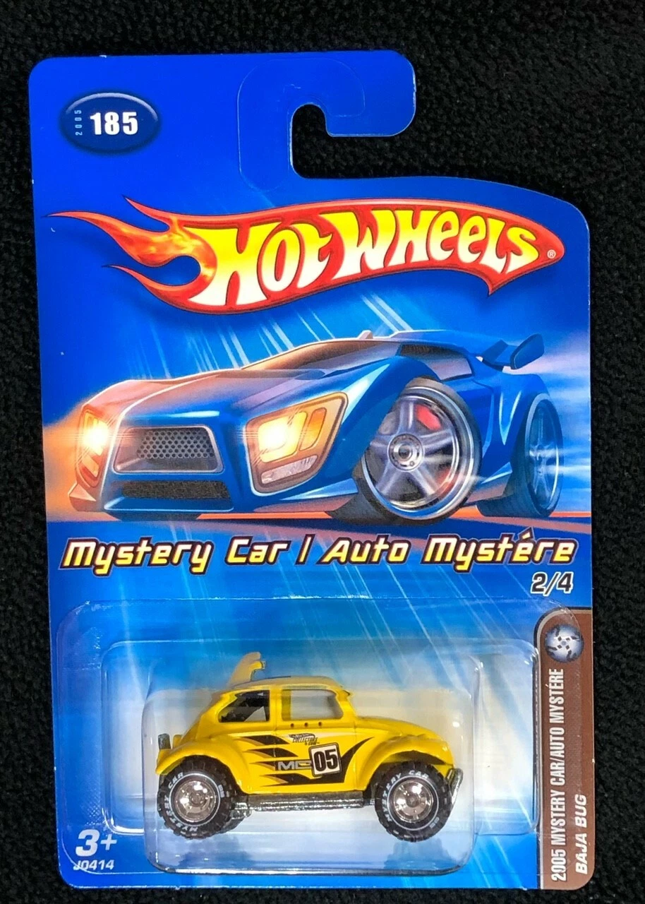 Hot Wheels 2005 Mystery Car Baja Bug #185 Mint In Protective Case

