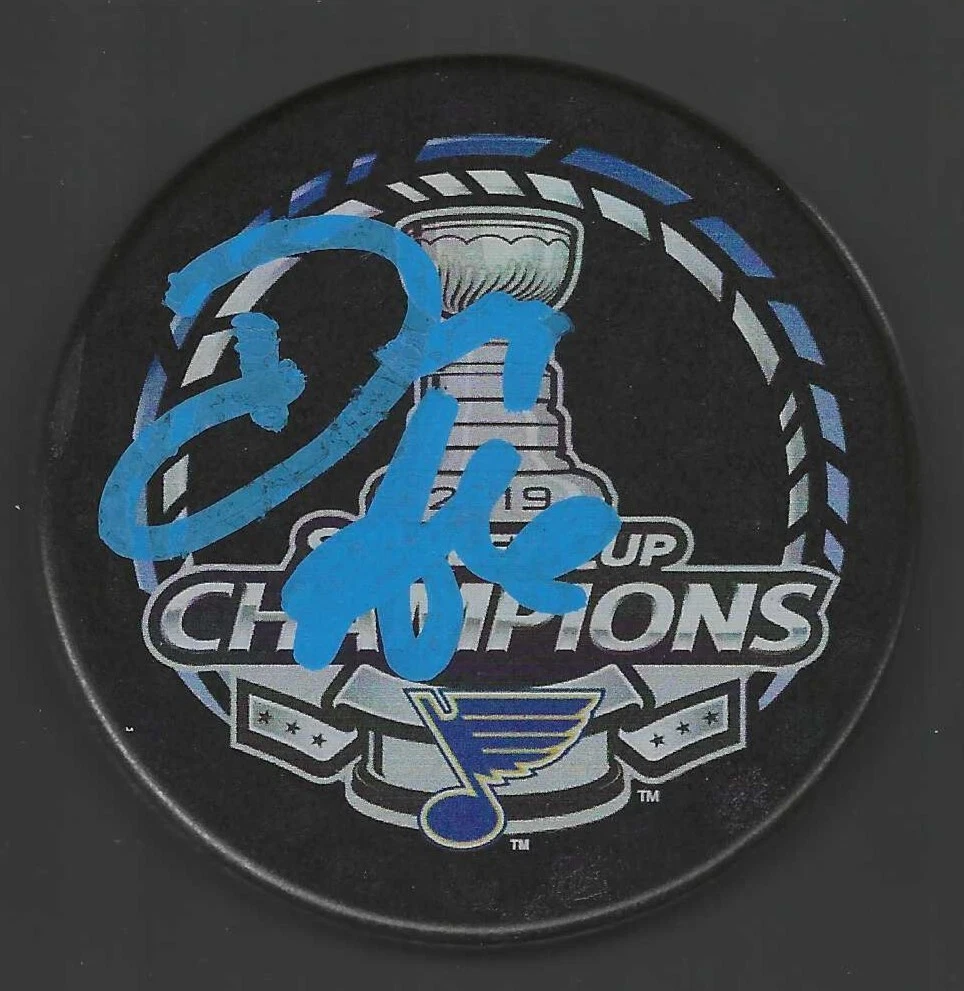 Doug Armstrong Signed St Louis Blues 2019 Stanley Cup Champions Puck
