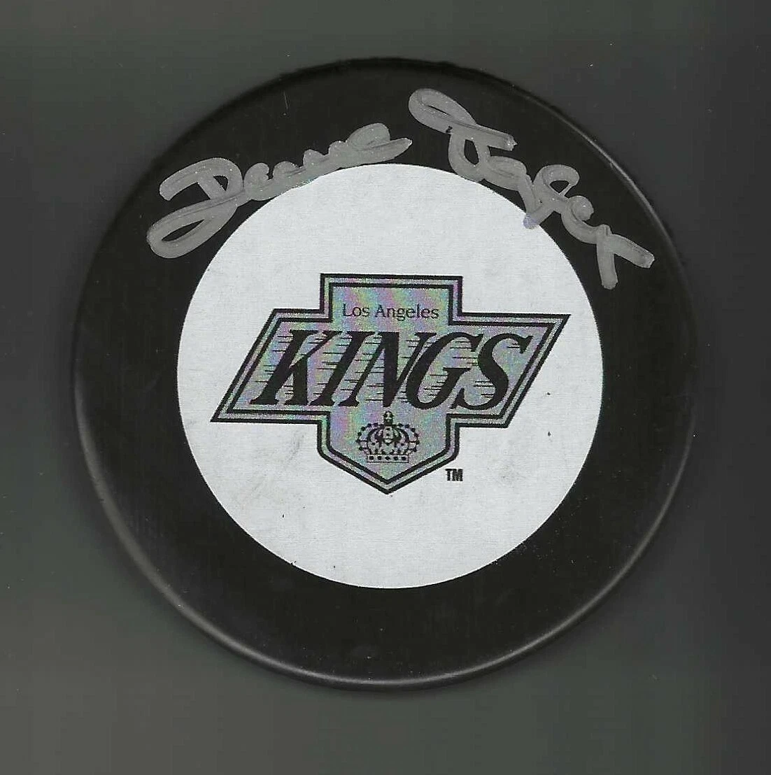 Dave Taylor Signed Los Angeles Kings Puck
