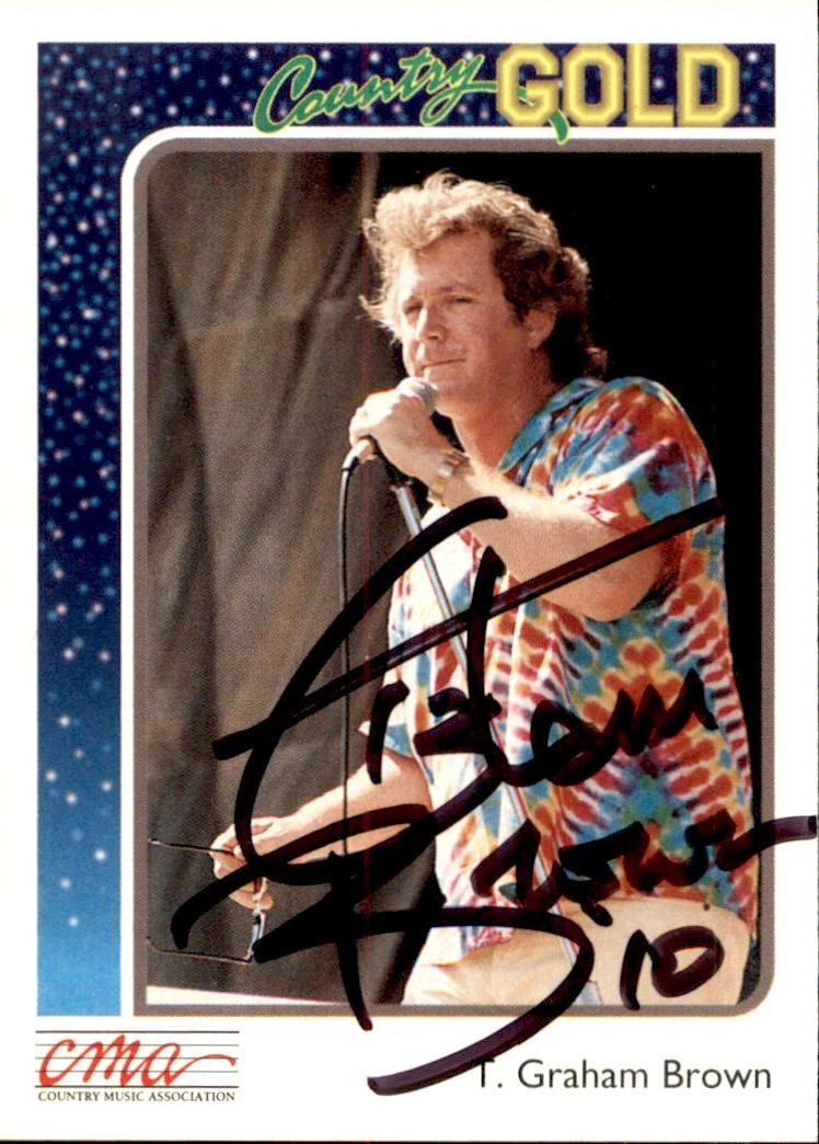 T. Graham Brown Signed 1992 Country Gold Card #64

