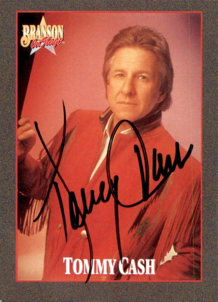 Tommy Cash Signed 1992 Branson On Stage Card #92
