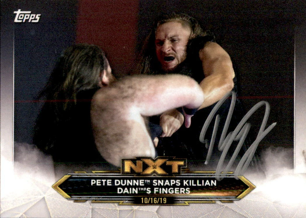 Pete Dunne Signed 2020 Topps WWE NXT Card #40
