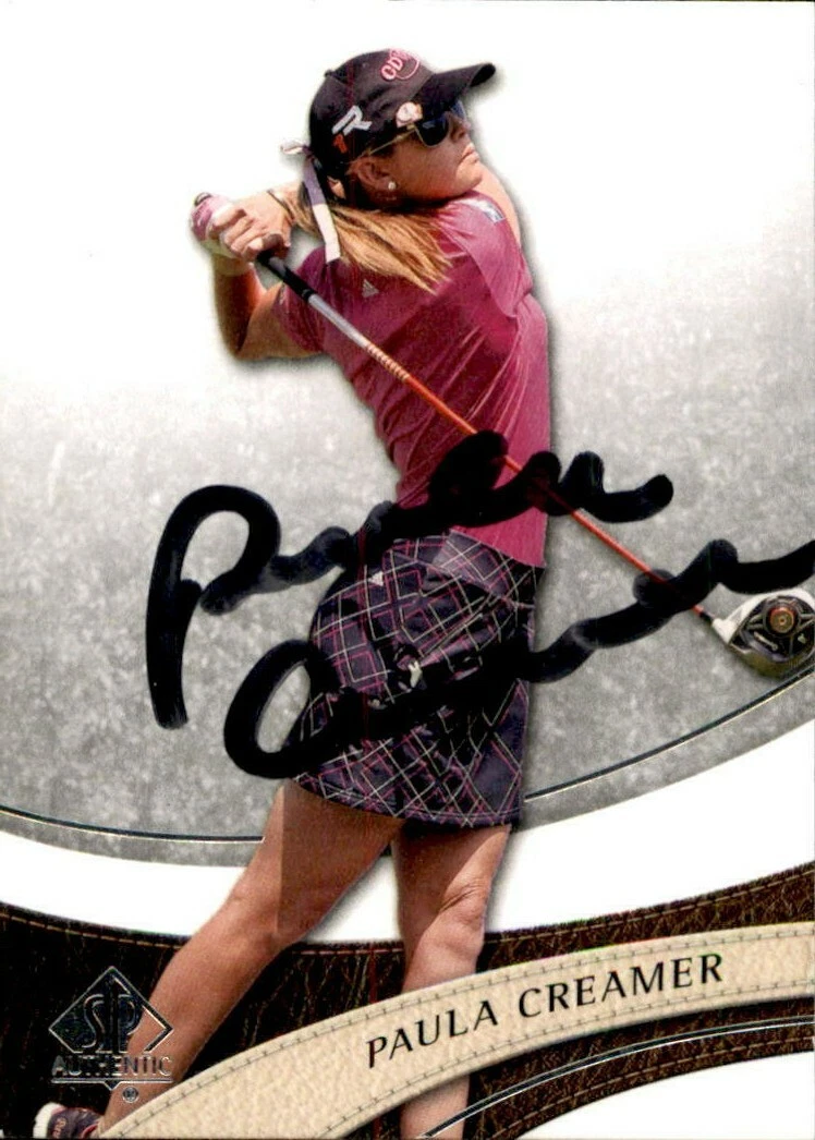 Paula Creamer Signed 2013 UD SP Authentic Golf Card #6 LPGA
