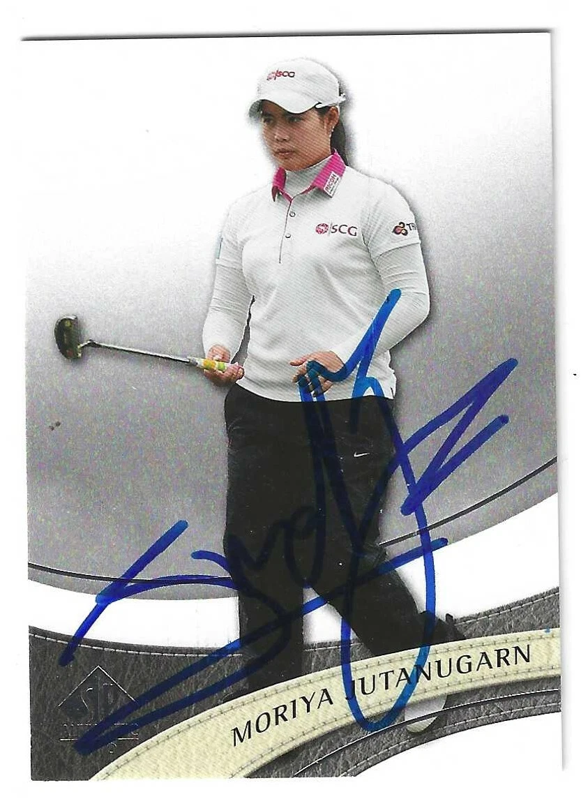 Moriya Jutanugarn Signed 2013 UD SP Authentic Golf Card R20 LPGA
