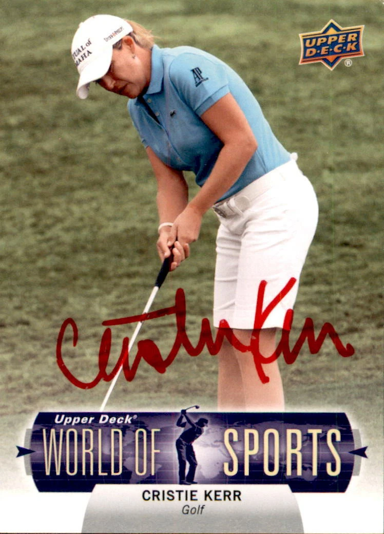 Cristie Kerr Signed 2011 UD World Of Sports Golf Card #273 LPGA
