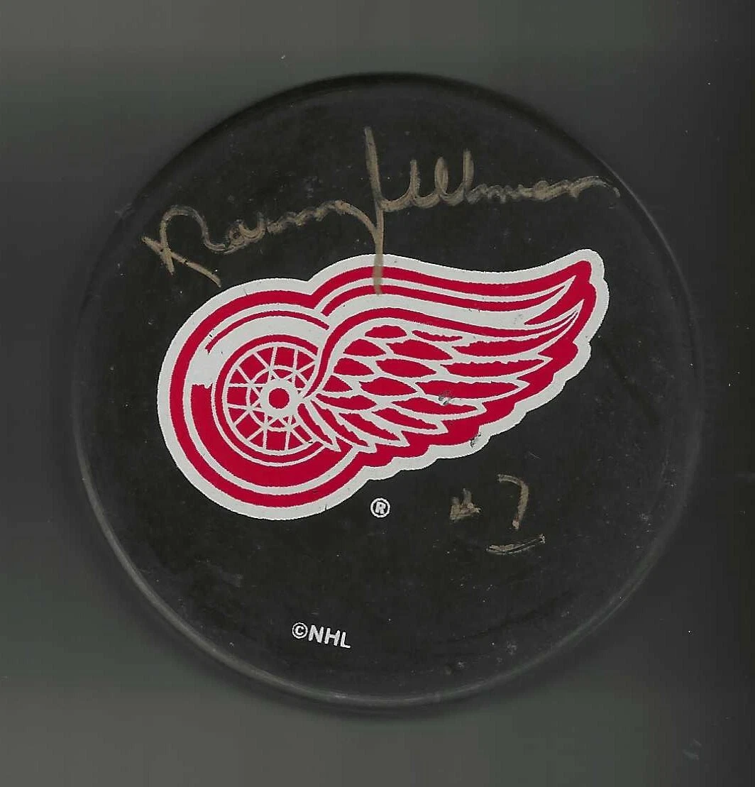 Norm Ullman Signed Detroit Red Wings Souvenir Puck
