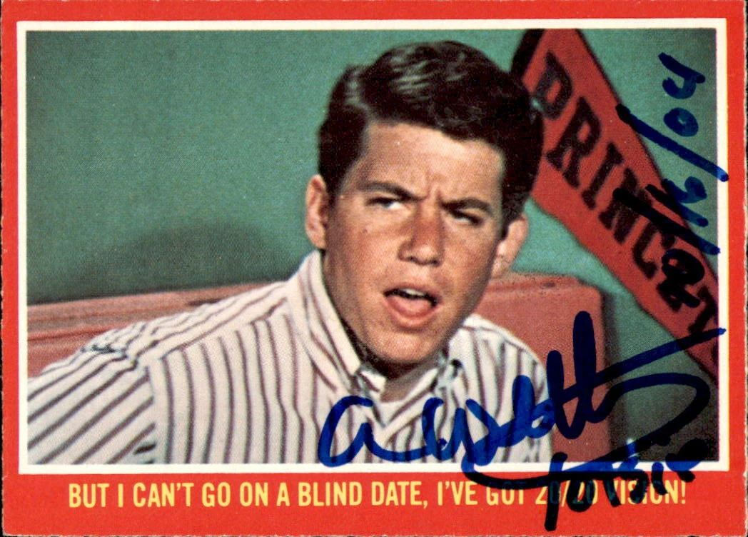 Anson Williams Signed 1976 Paramount Happy Days Card #37A
