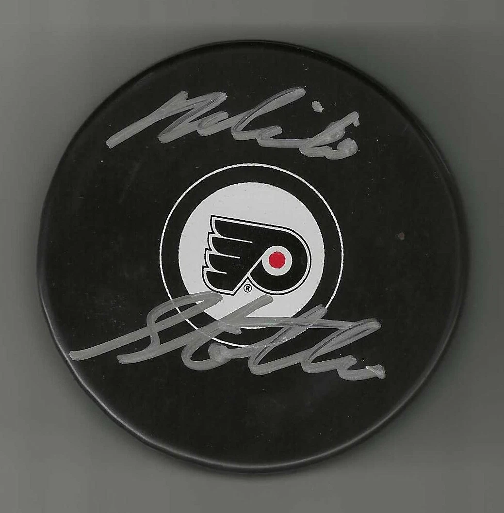 Mike Stothers Signed Philadelphia Flyers Puck
