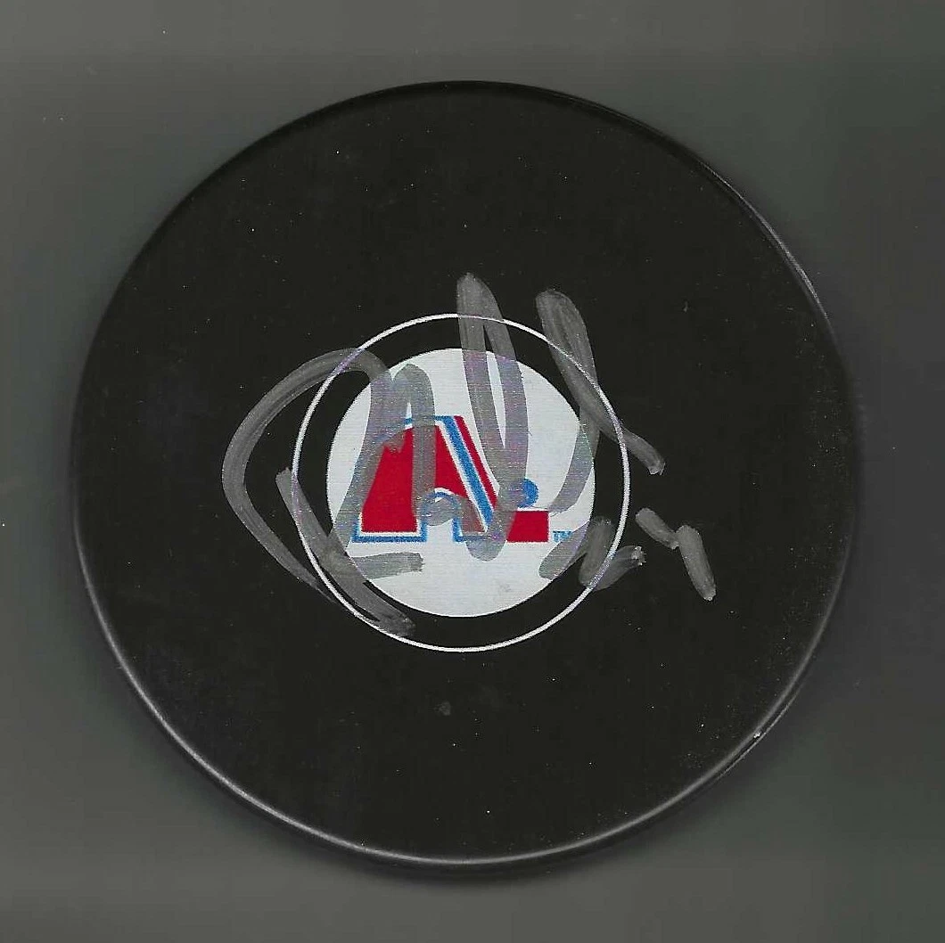 Randy Moller Signed Quebec Nordiques Puck
