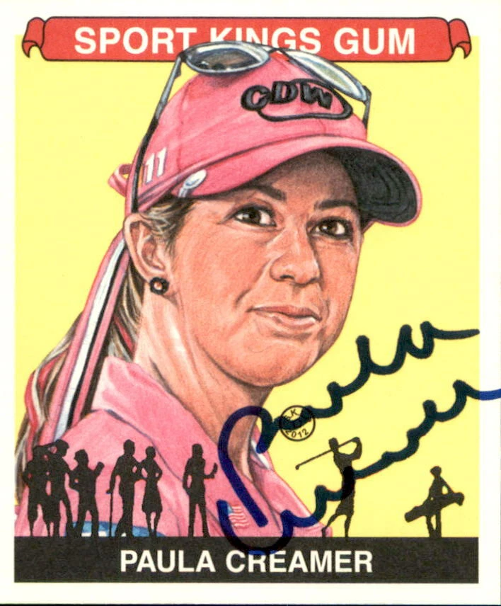 Paula Creamer Signed 2012 Sport Kings Golf Mini Card #236 LPGA
