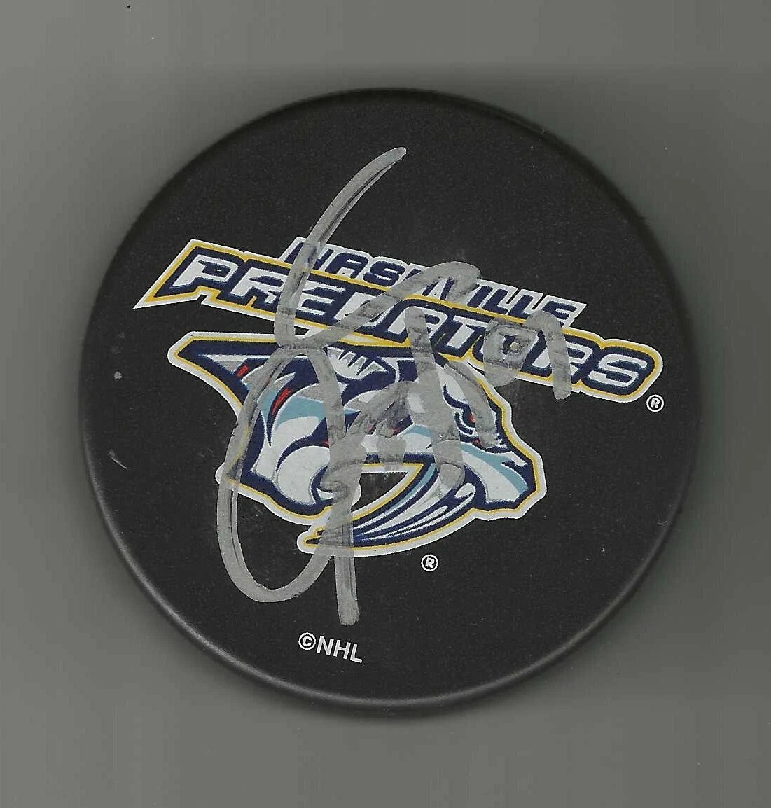 Jason Arnott Signed Nashville Predators Souvenir Puck

