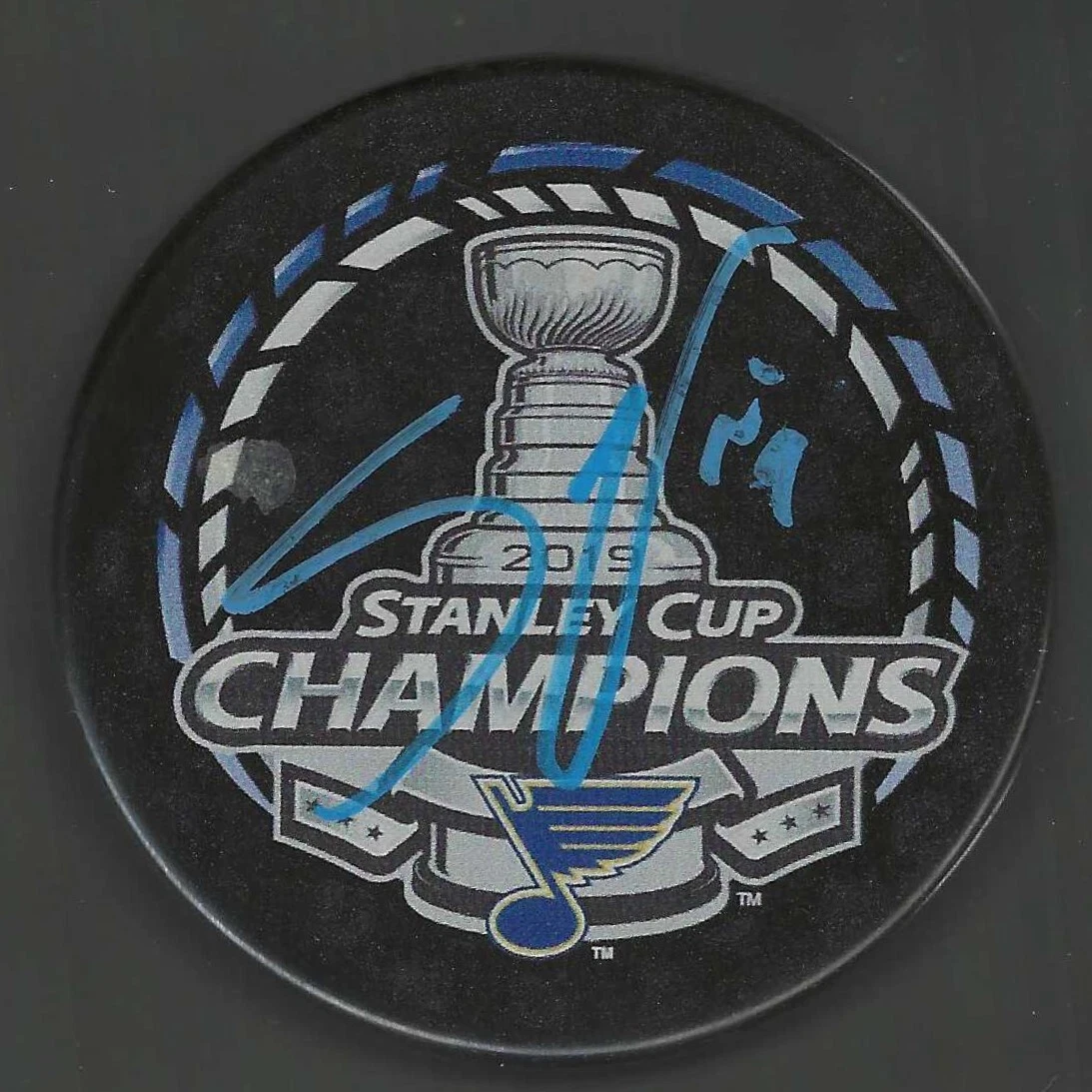 Steve Ott Signed St Louis Blues 2019 Stanley Cup Champions Puck
