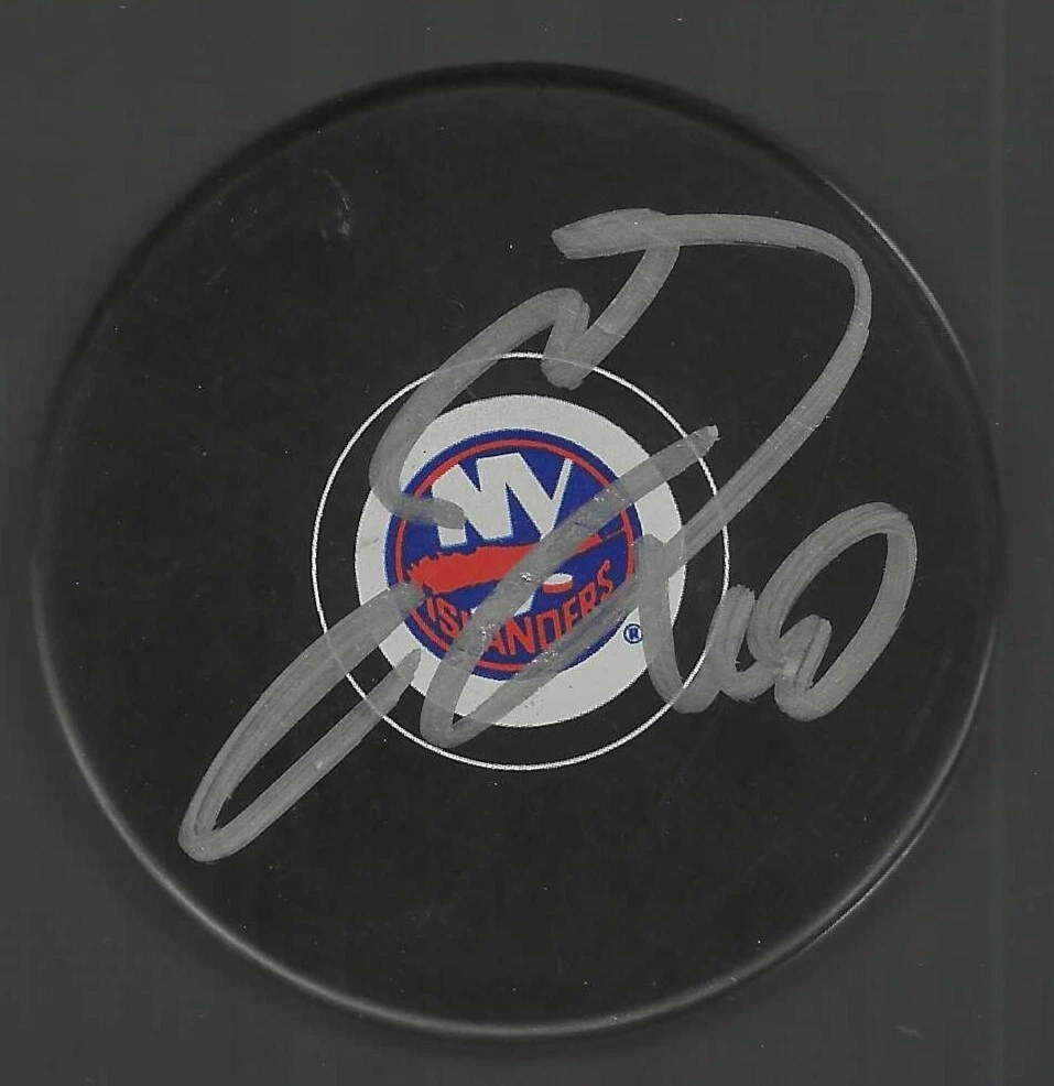 Semyon Varlamov Signed New York Islanders Puck

