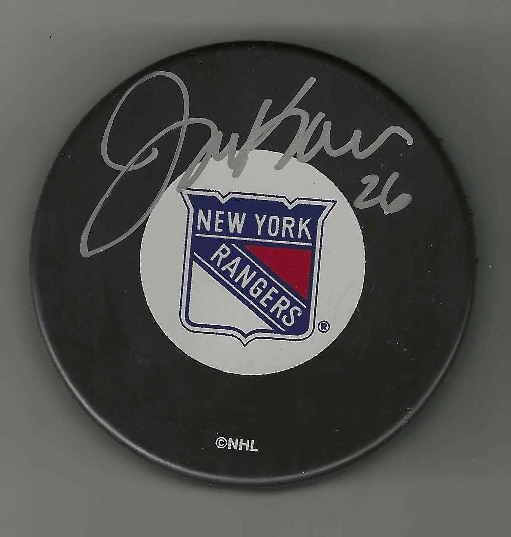 Joe Kocur Signed New York Rangers Puck
