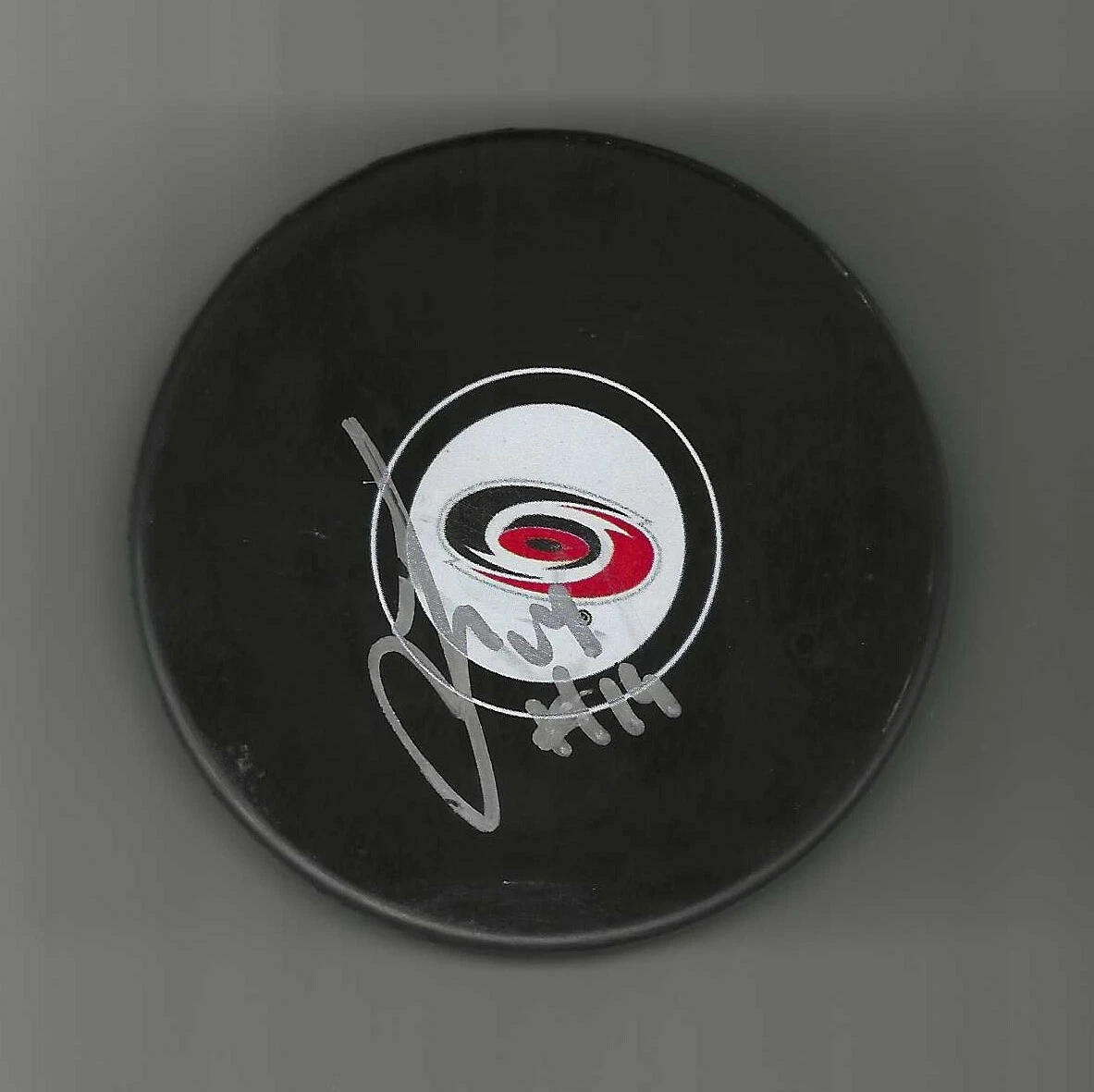 Sergei Samsonov Signed Carolina Hurricanes Puck
