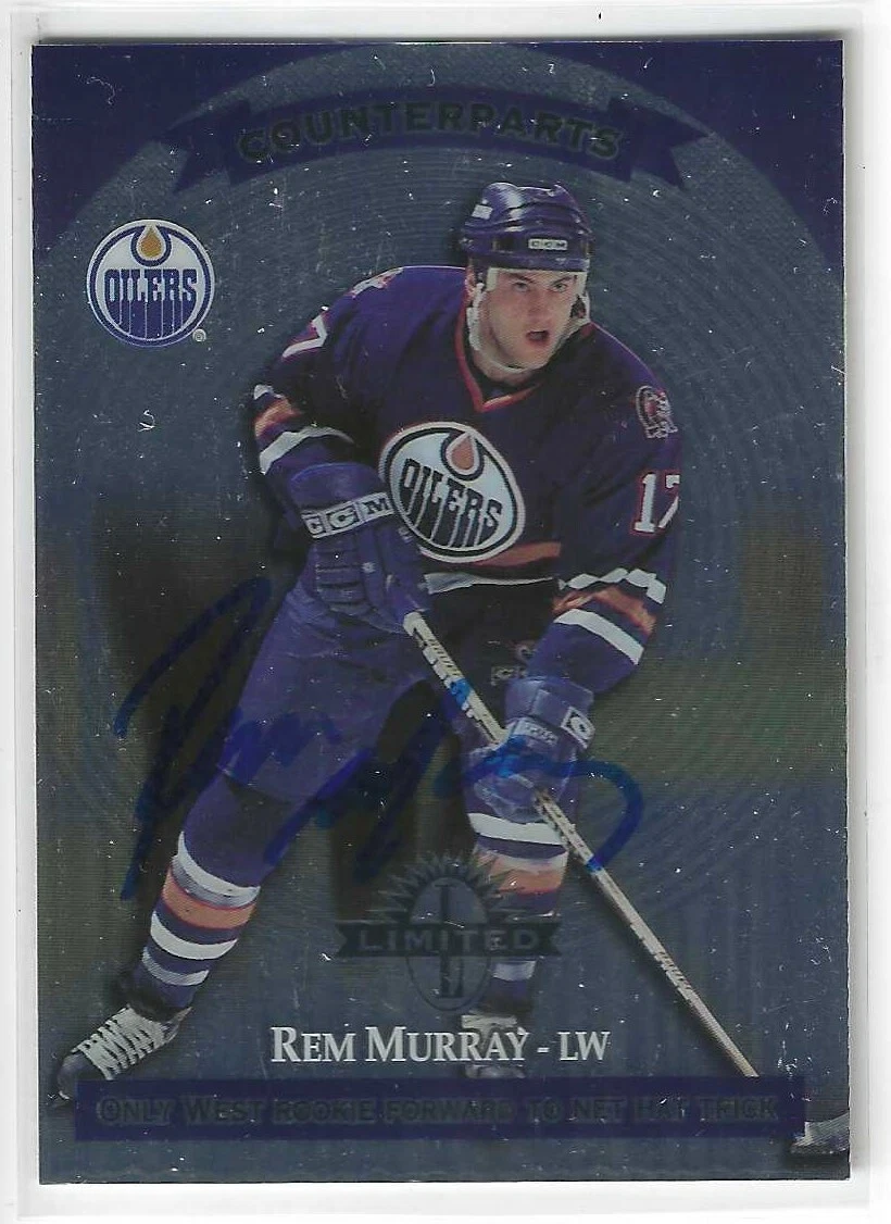 Rem Murray & Ray Sheppard Signed 1997/98 Donruss Counterparts Card #141
