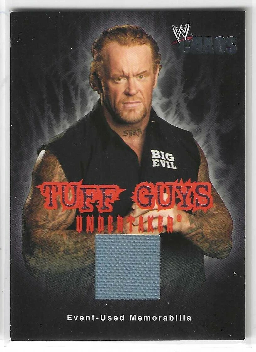 Undertaker 2004 Fleer WWE Chaos Tuff Guys Event-Used Mamorabilia Card TG-U
