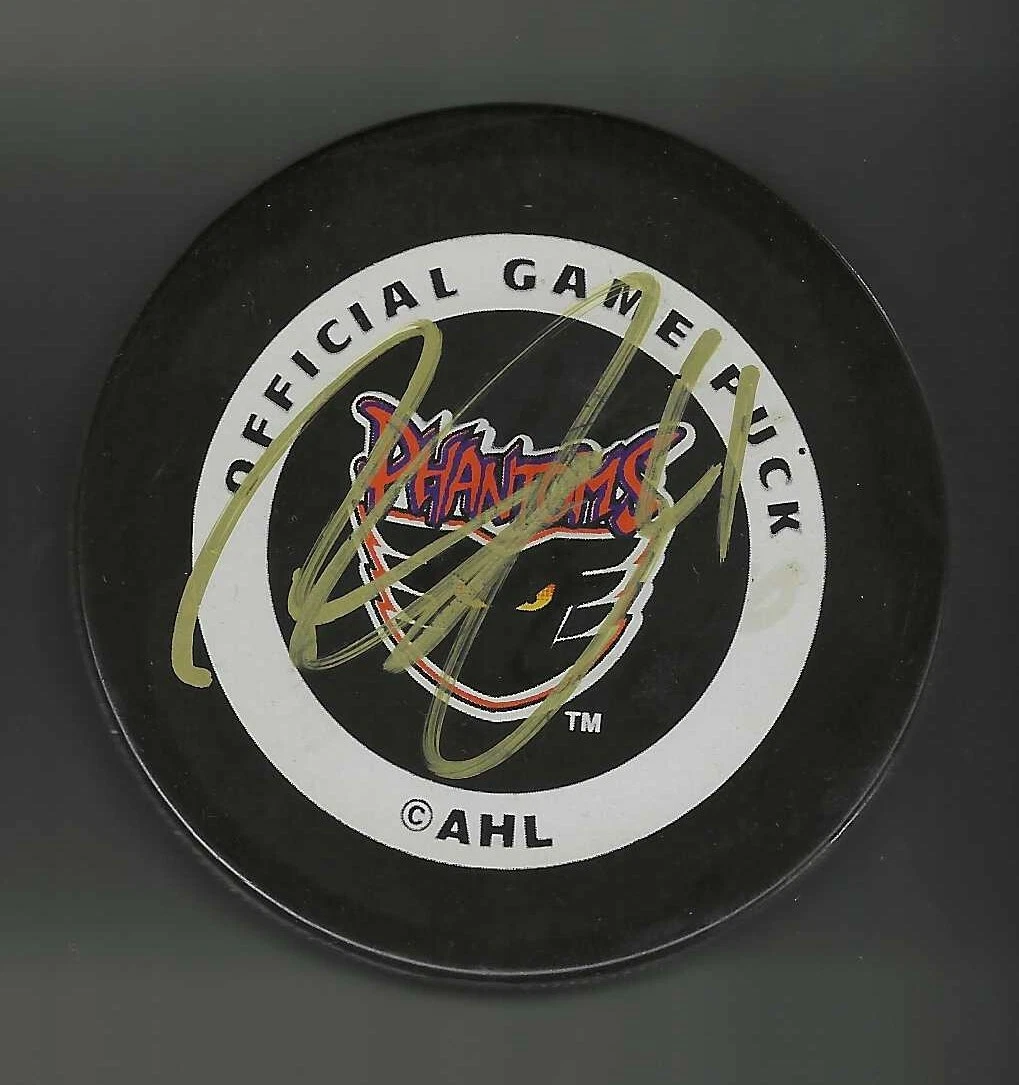 Randy Jones Signed Philadelphia Phantons Official Game Puck Flyers
