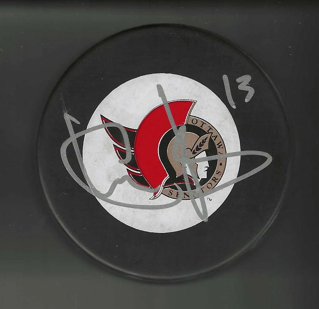 Petr Schastlivy Signed Ottawa Senators Trench Puck
