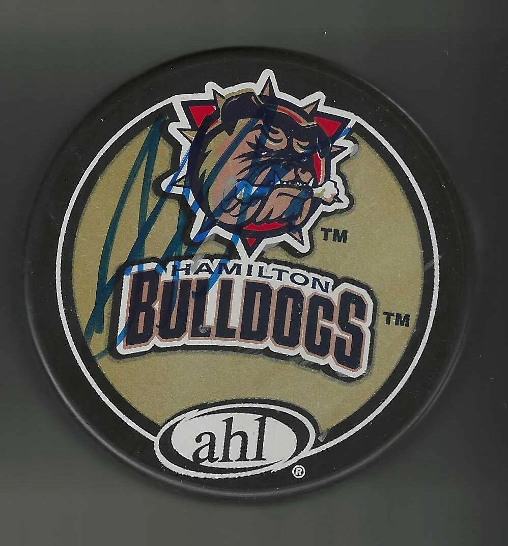 Jarred Tinordi Signed Hamilton Bulldogs Souvenir Puck Montreal Canadiens
