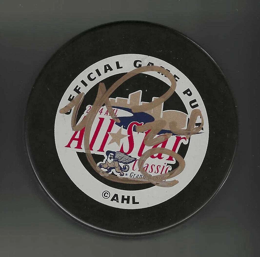 Noah Clarke Signed 2004 AHL All Star Game Puck Lowell Devils New Jersey
