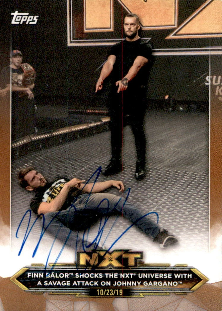 Finn Balor Signed 2020 Topps WWE NXT Card #45
