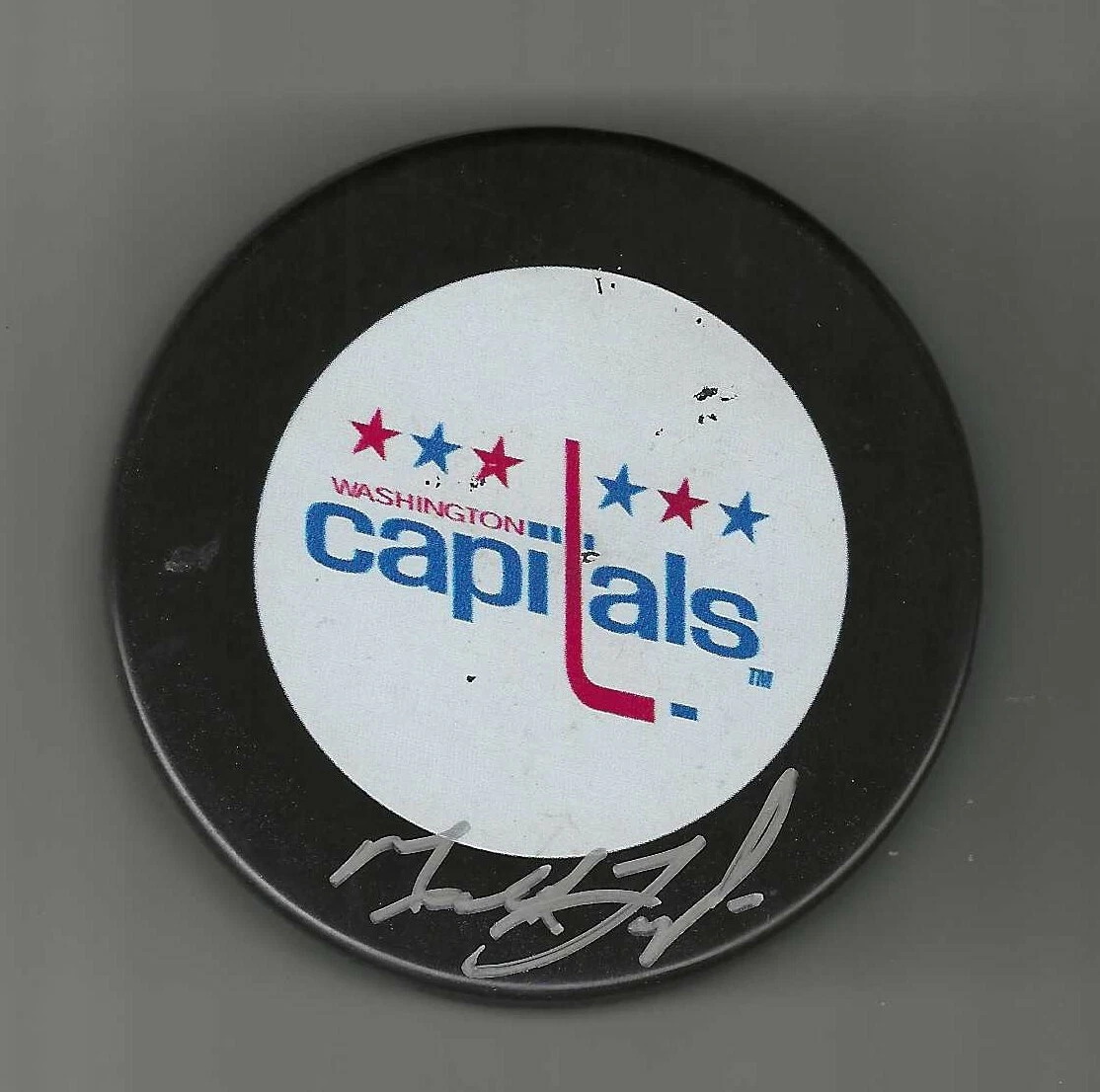 Mark Taylor Signed Washington Capitals Puck
