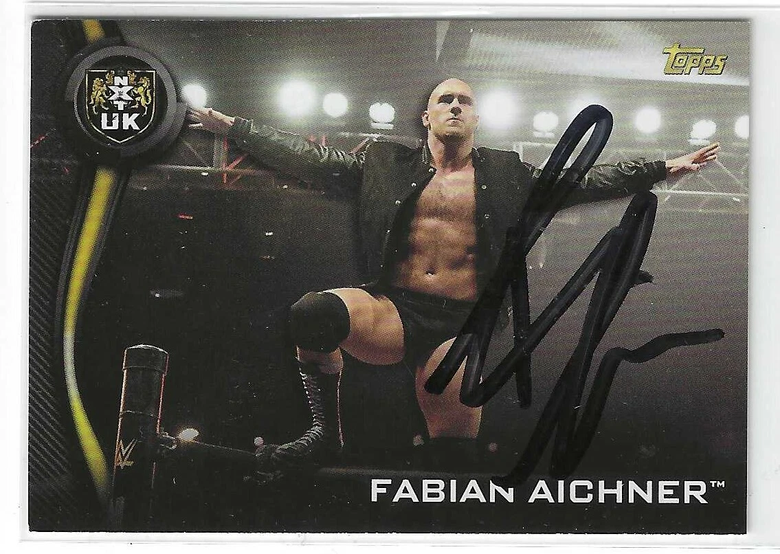 Fabian Aichner Signed 2019 Topps WWE NXT UK Card #15
