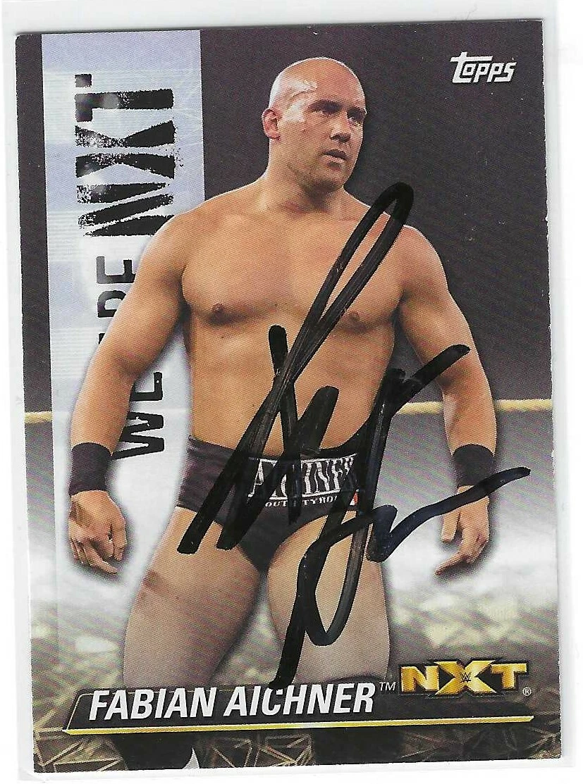Fabian Aichner Signed 2021 Topps WWE NXT UK Card NXT-15
