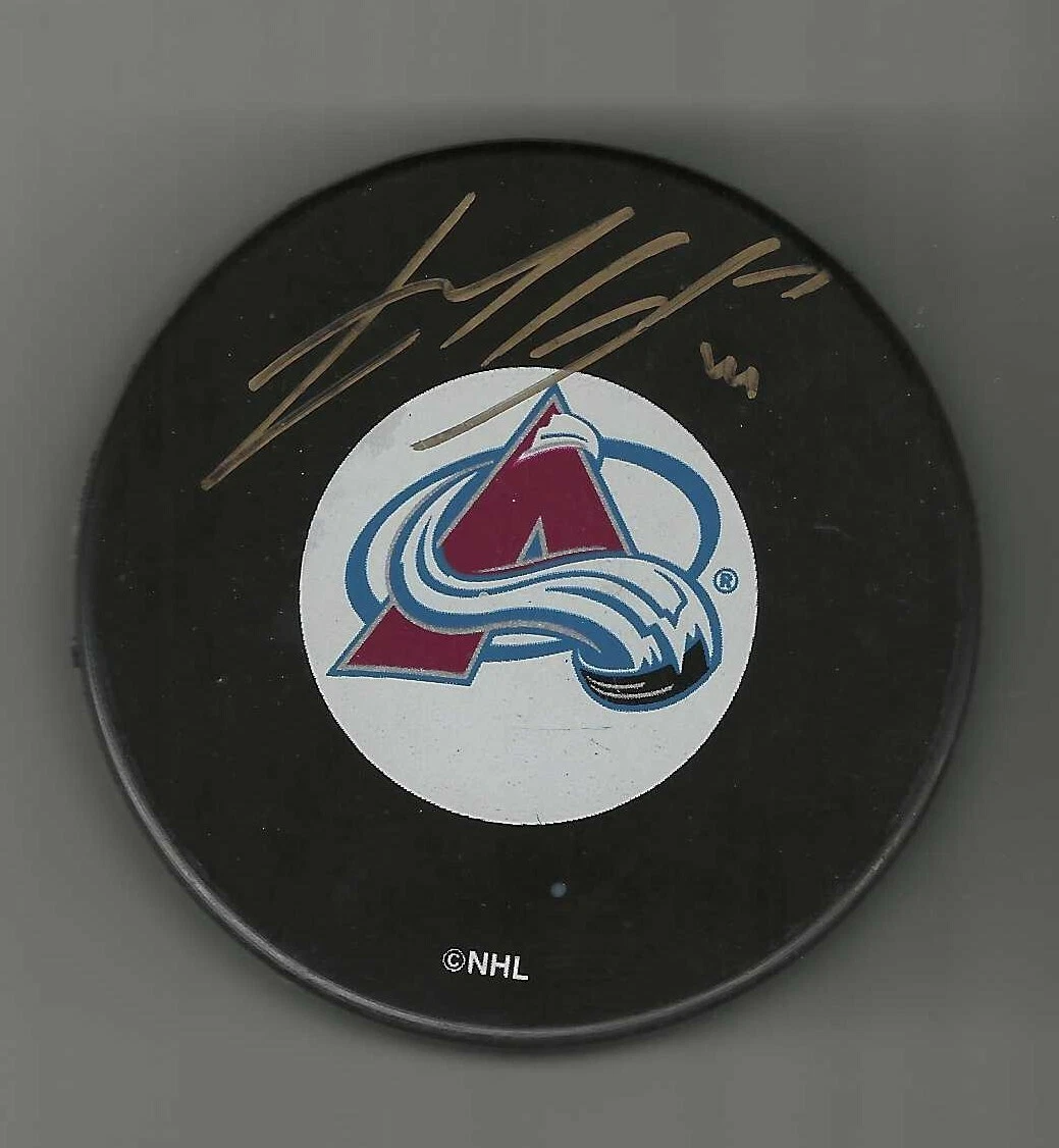 Eric Gelinas Signed Colorado Avalanche Puck
