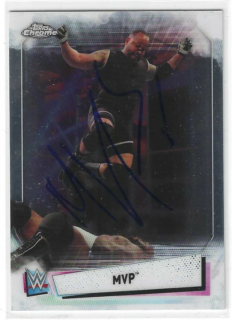 MVP Signed 2021 Topps Chrome WWE Card #33
