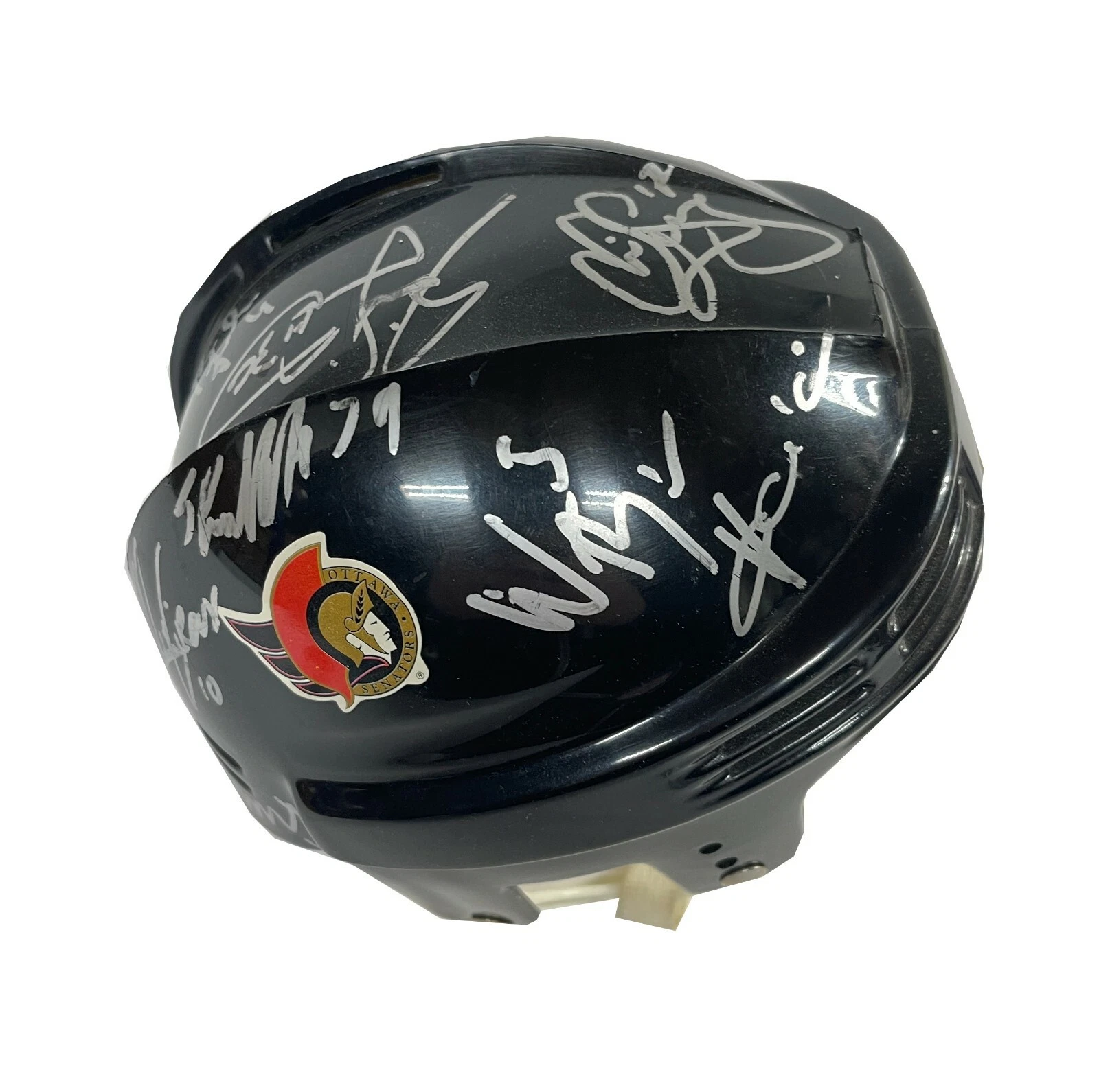 2001/02 Grand Rapids Griffins Team Signed Ottawa Senators Mini Helmet
