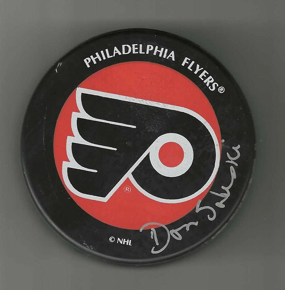 Don Saleski Signed Philadelphia Flyers Souvenir Puck
