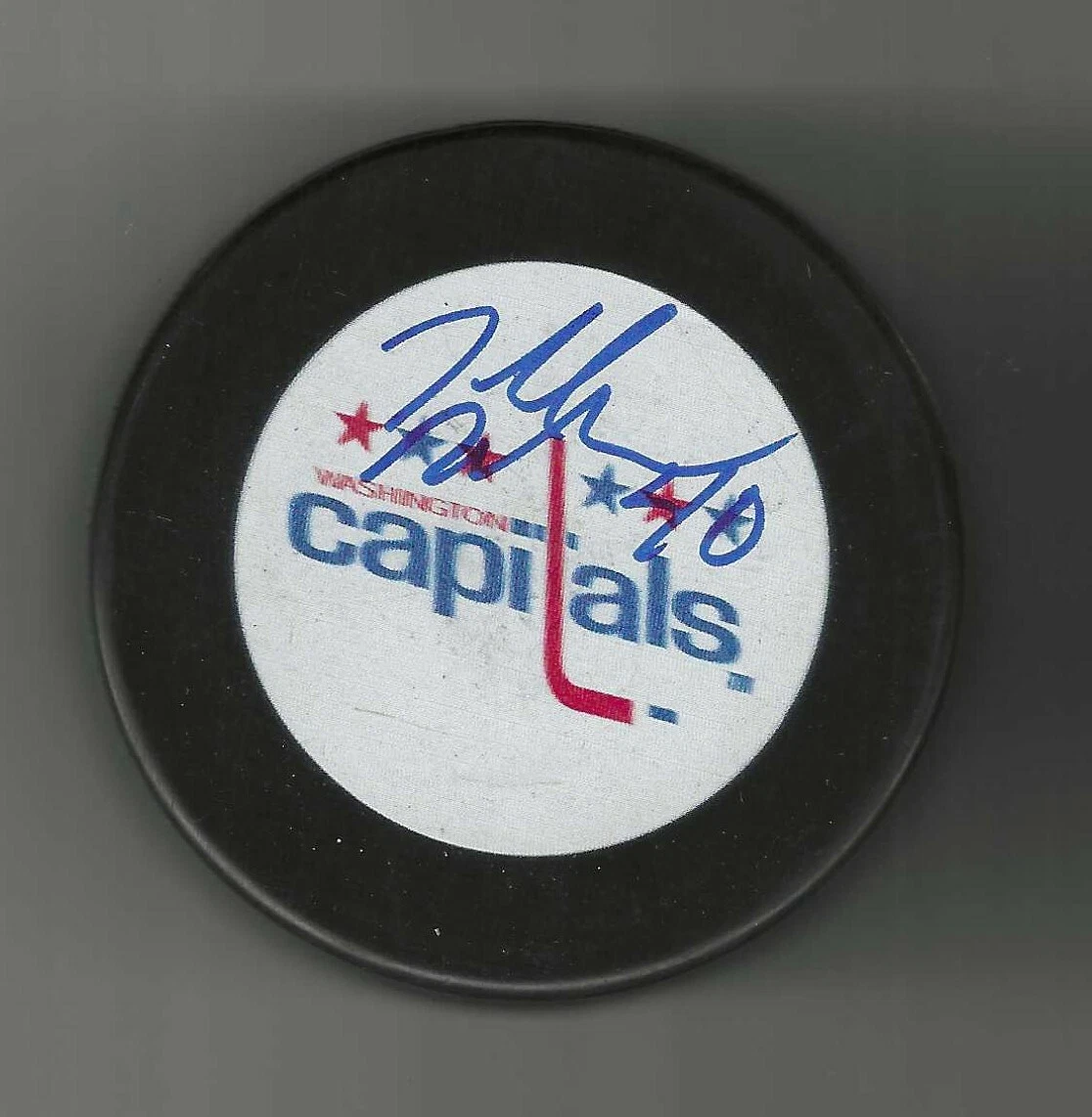 Todd Nelson Signed Washington Capitals Puck
