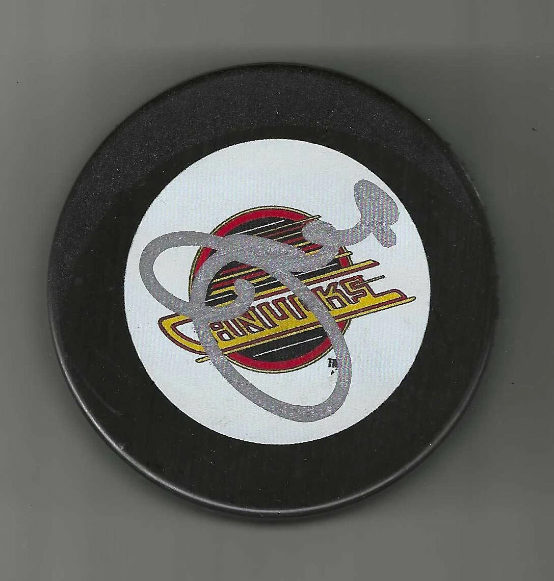 Jim Nill Signed Vancouver Canucks Puck
