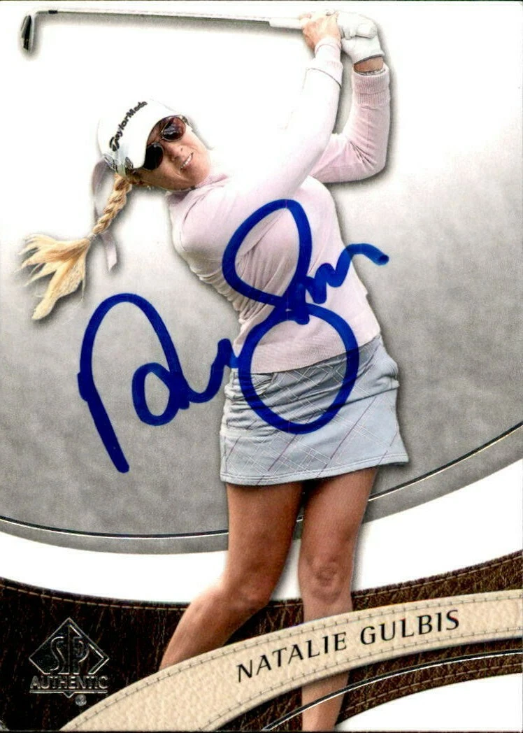 Natalie Gulbis Signed 2013 UD SP Authentic Golf Card #15 LPGA
