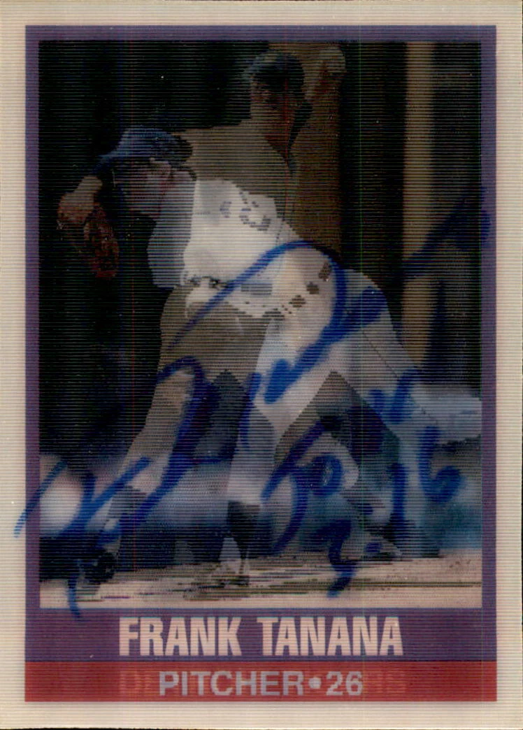 Frank Tanana Signed 1989 Sportflics Card #26 Detroit Tigers
