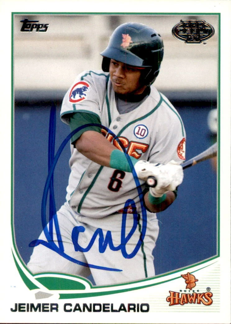 Jeimer Candelario Signed 2013 Topps Pro Debut Card #172 Detroit Tigers
