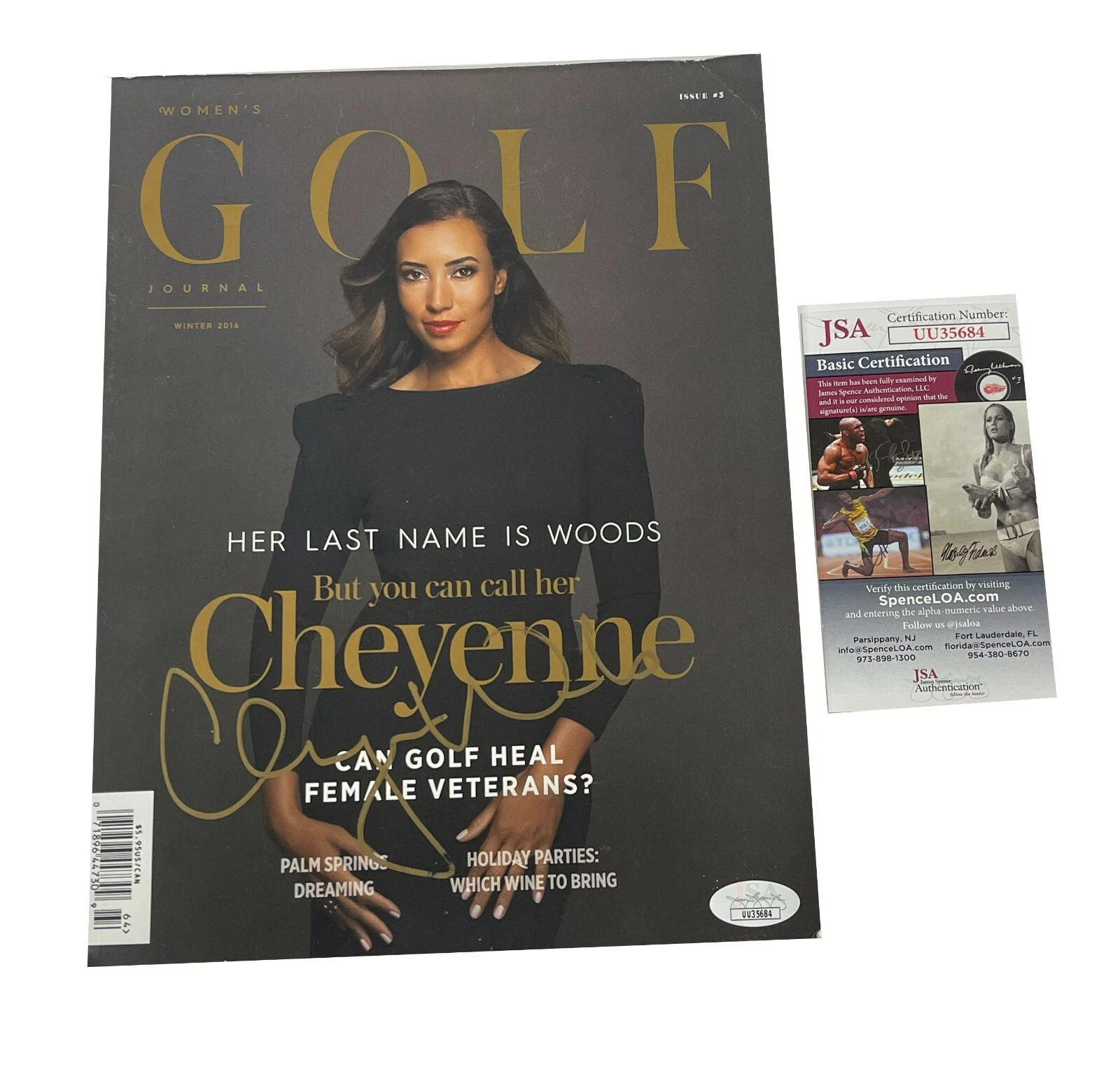 Cheyenne Woods Signed Women's Golf Magazine Winter 2016 JSA COA
